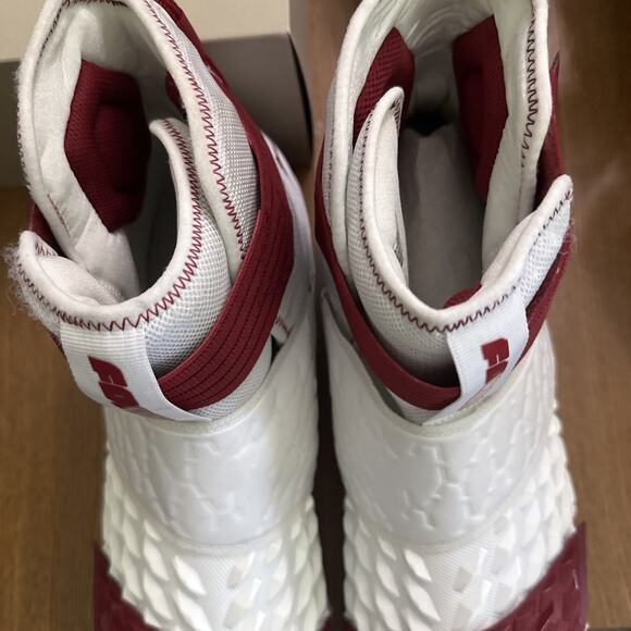 Size 18 Jordan Force Cleat Cv1665-100 Oklahoma University OU“Sample” Pair - Picture 3 of 9